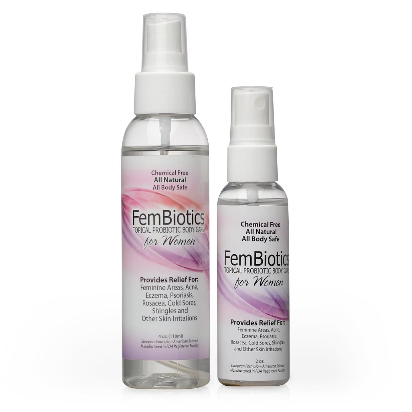 Fembiotics Natural Probiotic Skin Care Spray | Siani Probiotic Body Care