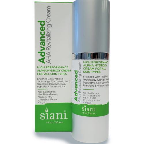 Siani Advanced AHA Revitalizing Cream Packaging